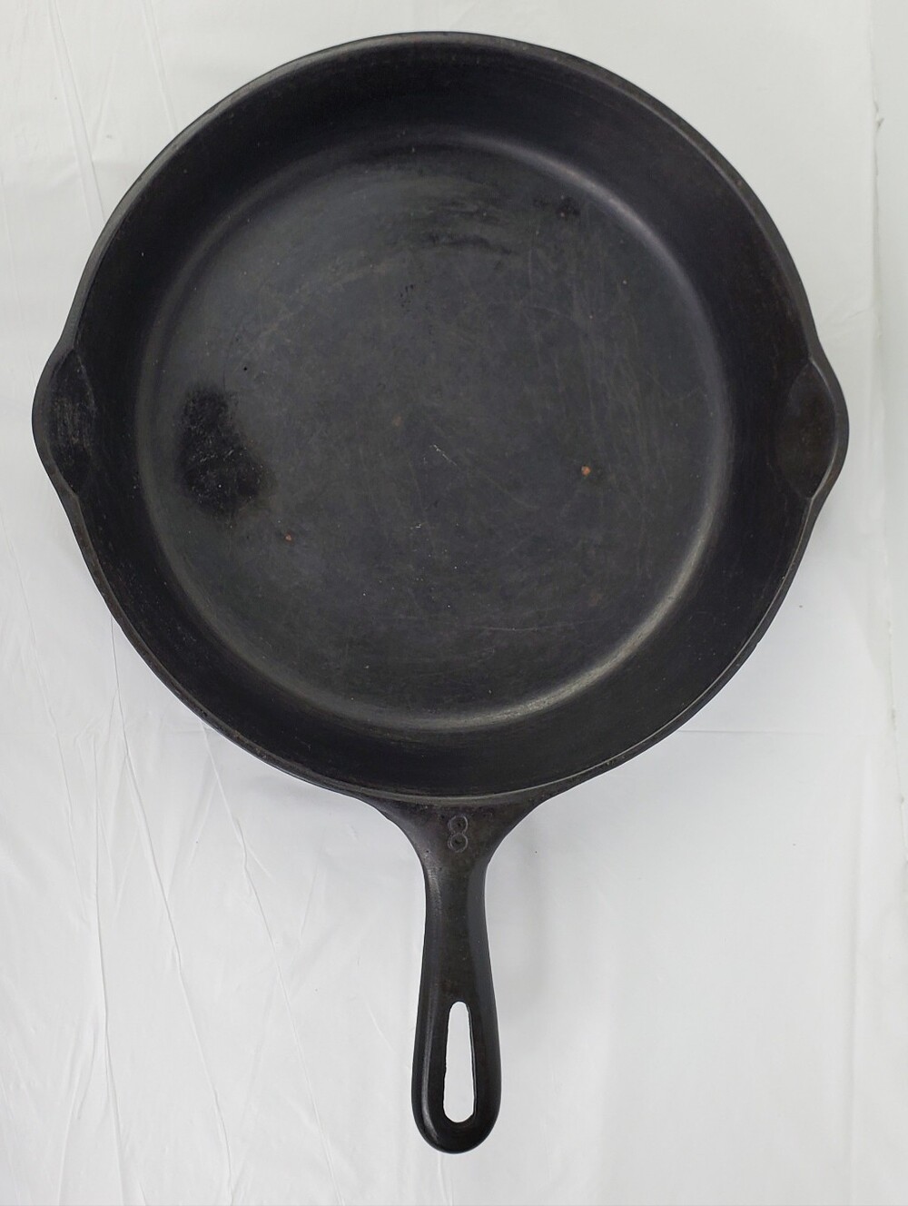 Unmarked Wagner Ware Vintage #8 Cast Iron 10 1/2 INCH Skillet - GUC